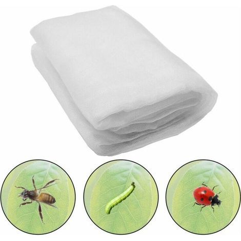 Filet à Insectes, 60 mailles 6x2,5m Insectes Protection Maille, Filet Anti-Insectes pour Plantes, Filet de Jardin moustiquaire, Jardin Filet de Protection pour Protéger Plantes Fruits (1/5)