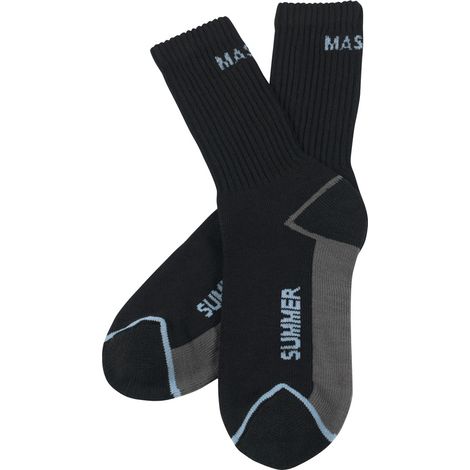 Mascot Arbeitssocken Manica Gr. 35-38 schwarz/hellblau