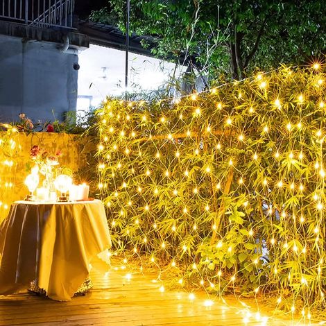 1 Guirlande lumineuse LED, filet 3x2m, 8 modes, IP44, décoration jardin, Noël (1/5)