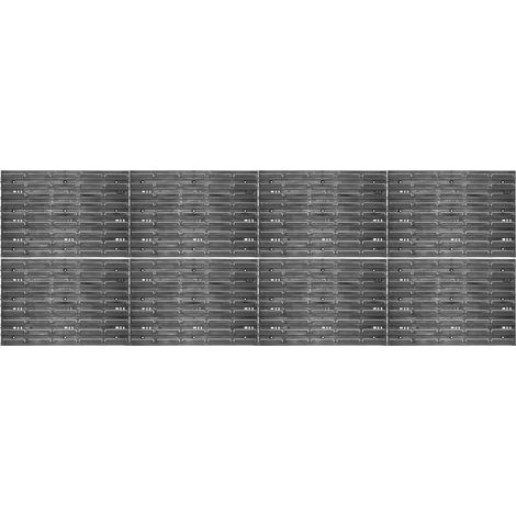 KADAX Werkstattwandregal, aus Kunststoff, Wandregal, Wandplatten, 232 x 78 cm