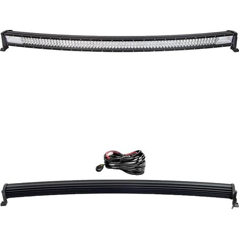 Barra de luz LED, iluminación de alto rendimiento, resistente a la intemperie, cable curvo de 50 pulgadas. (1/2)