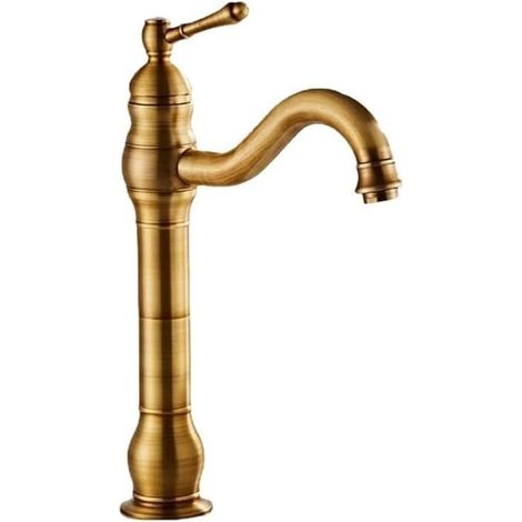 Retro all-copper basin faucet, bathroom sink, hot and cold water splash-proof faucet, antique style MUMU (1/4)