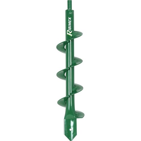 Tarière sur perceuse - Ribiland - pour planter des fleurs, des plantes, des bulbes, des poteaux - long. 30 cm diam. 8 cm