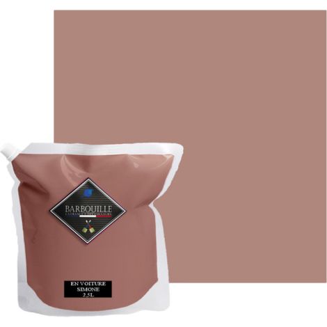 Peinture acrylique mate 2,5L – Vieux rose – Finition mate tendue – Pour murs et plafonds – Formulation écologique à base d’eau – Barbouille (1/5)