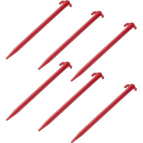 Picchetto 30 cm plastica 6 pezzi in sacchetto di plastica