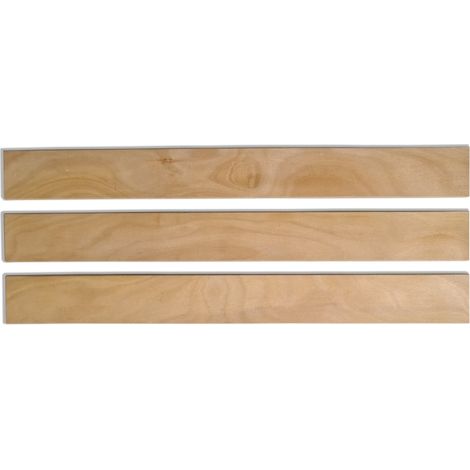 Lot de 3 Lattes 87,3 cm 873mm Largeur 80mm épaisseur 8mm bois hêtre durable Sommier lit canapé clic clac bz 7 plis rechange renfort résistant soutien matelas SCM Créations®