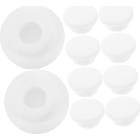 Lot de 10 couvercles de trop plein ronds pour lavabo et