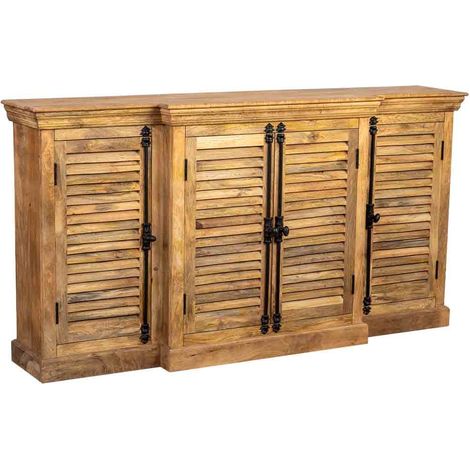 Aparador de madera natural 180x40x95 (1/5)