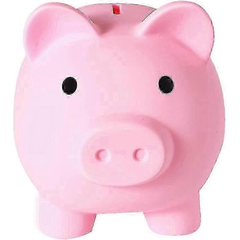 Tirelire incassable en plastique pour filles, cadeau d'anniversaire pratique (rose) (1/4)