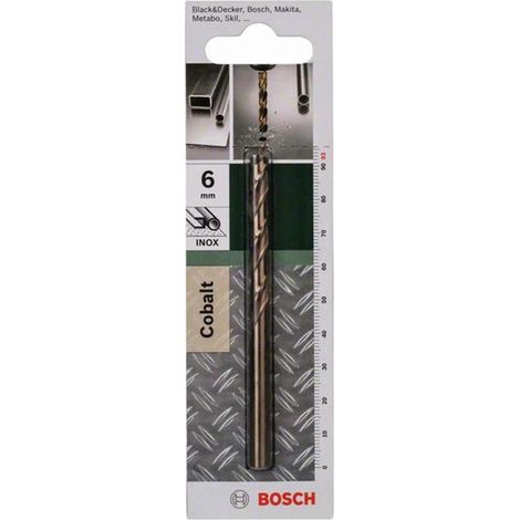 Bosch Accessories 2609255074 HSS Metall-Spiralbohrer 6 mm Gesamtlänge 93 mm Cobalt DIN 338 Zylinde (1/4)
