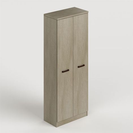 Armadio scarpiera multiuso argilla due ante con portascope cm h182x71x38 (1/4)