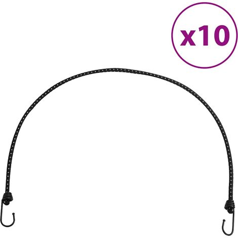 Gummiseile Reflektierend mit Haken 10 Stk. 100 cm