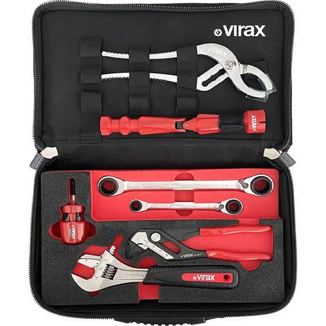 SCATOLA SANIBOX - Set di 7 strumenti per idraulico VIRAX 310420 (1/2)