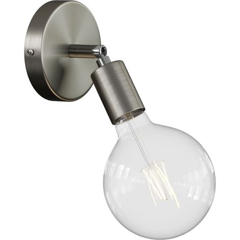 Fermaluce Metallo 90°, punto luce orientabile da parete o soffitto (1/4)