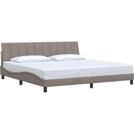 Giroletto senza Materasso Hanko Tortora 200x200 cm in Tessuto vidaXL (1/5)