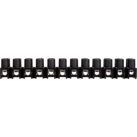Morsettiera filettata a 12 piste da 2,5 mm² nera LTA12-2.5 22210217