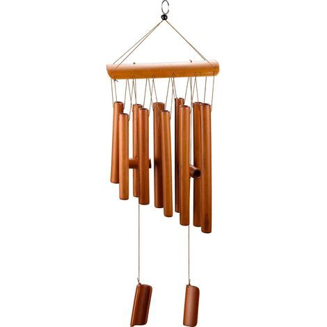 Bambou Vent Carillon en Bois Carillon à Vent Bambou Carillon a Vent Exterieur pour Le Jardin Intérieur Extérieur Terrasse et Décoration de la Maison (1/5)
