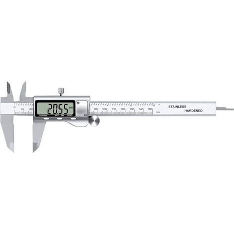 Pied À Coulisse Électronique Numérique En Acier Inoxydable 150 Mm Outils De Mesure Avec Écran Lcd Extra-Large Conversion Pouces/Métrique