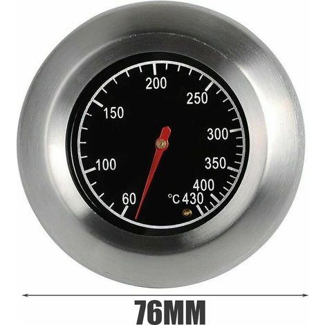 Ustensiles de barbecue thermomètre de four thermomètre bimétallique en acier inoxydable thermomètre de four BBQ four à pizza 76mm 1 pièce MNS (1/4)