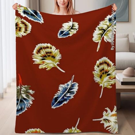 Couverture de lit en polaire, jeté doux et chaud pour le printemps, légère et luxueuse en microfibre de polyester, décoration pour chambre et salon, ajout parfait à la décoration, cadeau idéal pour ho (1/4)
