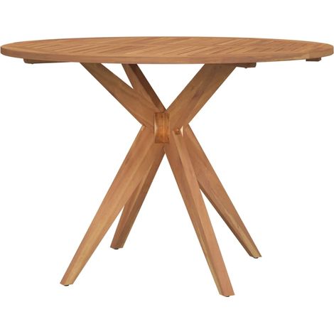 Maison Exclusive - Gartentisch Rund Ø110x75 cm Massivholz Akazie (1/5)