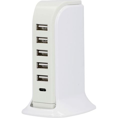 Universal-USB-Ladestation 5 x USB A, 1 x USB C Ladestation (1/3)