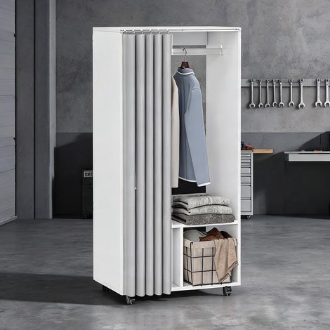 Armoire blanc en panneau de particules 60 x 40 x 128 cm (1/5)