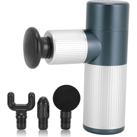 Mini masseur musculaire portable bleu, appareil électrique de relaxation des fascias, rechargeable USB, massage du corps entier, outil de détente musculaire compact (1/5)