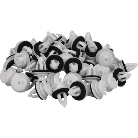 50pcs Clips de panneau de porte avec anneau d’étanchéité compatible Bmw E34 E36 E38 E39 E46 X5 M3 M5 Z3 (1/4)