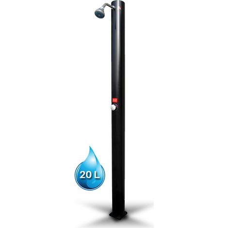 Douche solaire droite pvc noir 20l