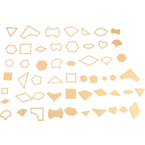 Ensemble de 54 pochoirs acryliques transparents pour couture, quilting et artisanat du cuir - Outil DIY (1/5)