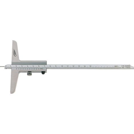 Helios Preisser Tiefenmessschieber mit Messstift 300mm (1/4)