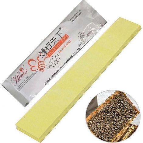 Bandelettes acaricides contre le varroa des abeilles (20-60 pièces) - Apiculteur - Traitement antiparasitaire