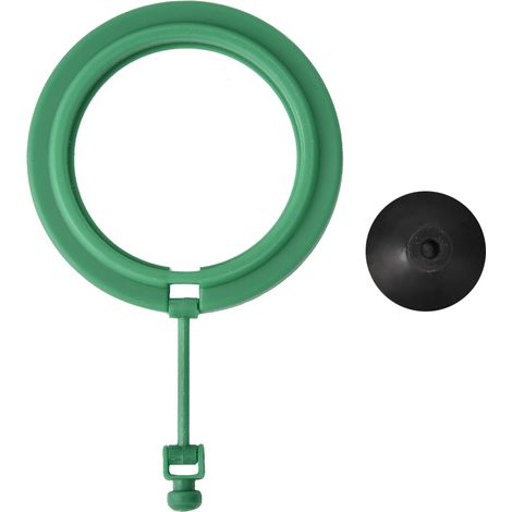Distributeur de nourriture flottant pour poissons d'aquarium, anneau d'alimentation en plastique ABS robuste et Durable avec ventouse pour aliments en flocons autres (1/5)
