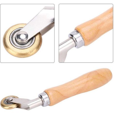 Rouleau de Soudage 6 X 30mm, Rouleau de Pression à Main de Anti-Haute Temprature, pour Papier Peint d'Angle Intérieur, Aplatir Mem (1/4)