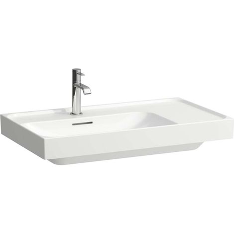Laufen Meda - Lavabo 80x46 cm, con rebosadero, agujero para grifo, blanco H8171160001041 (1/2)