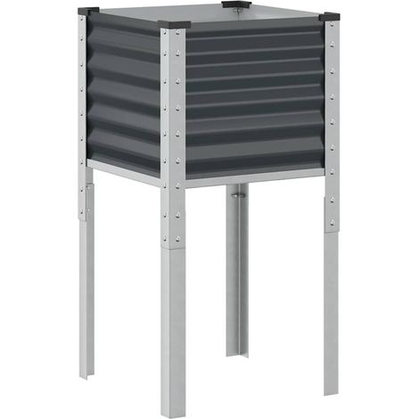 Maison Exclusive - Fioriera da giardino antracite 45x45x88 cm in acciaio