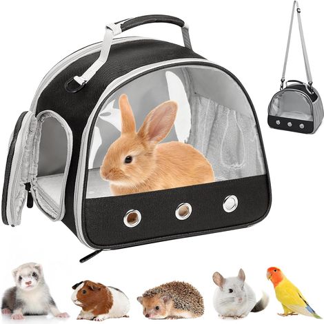 Petit Sac de Transport pour Animaux de Compagnie avec Ouverture Latérale - Boîte Pliable pour Chats, Oiseaux, Chatons et Chiots (1/5)