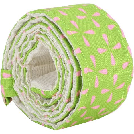 Bande de cuisson anti-débordement pour moule à gâteau, ruban en tissu rose et vert, accessoires de décoration pâtissière, outil de cuisson homogène. (1/5)