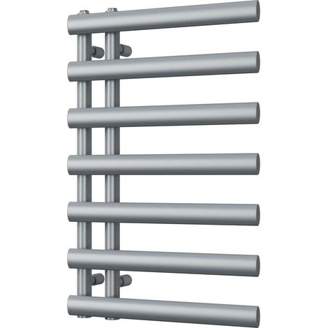 Elyan - Silver Towel Radiator - H766mm x W500mm (1/3)