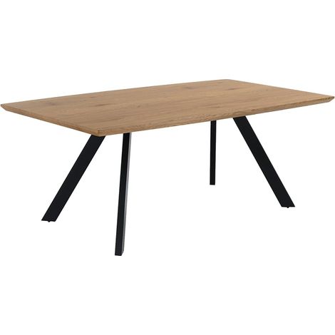 Mesa de comedor moderna de madera 160x90cm para 8 personas Torrance