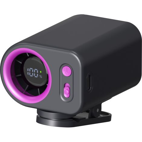 Filiyano-Ventilateur portable 3 en 1 à pince pour la taille, rechargeable par USB, avec affichage numérique de la batterie, mains libres, pour une