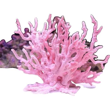 Korallenornamente, Miniatur-Resin-Design, vielseitige Aquariendekoration, Rosa Koralle (1/2)