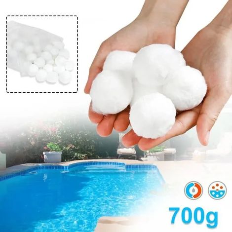 Média filtrant LZQ 700g compatible avec les accessoires de piscine Blanc[JUN] (1/4)