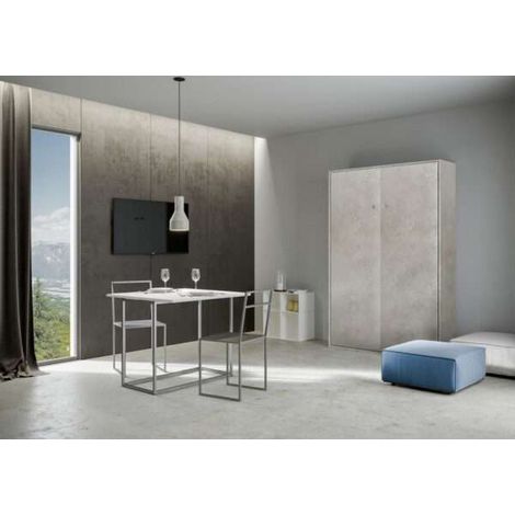 Letto matrimoniale francese a scomparsa 140 Kentaro cashmere (1/3)