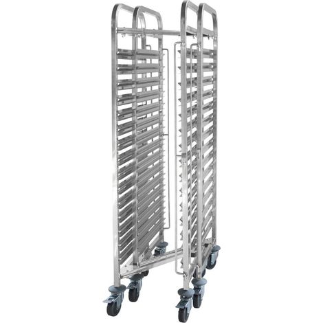 Stahlwagen für den Transport von GN 15 x GN1/1 Behältern und Trays (1/2)