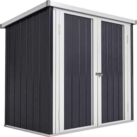 Gartenhaus aus Stahl – 1,26 m² Lagerraum mit 2 abschließbaren Türen – Abmessungen 147 x 86 x 134 cm – wetterfest