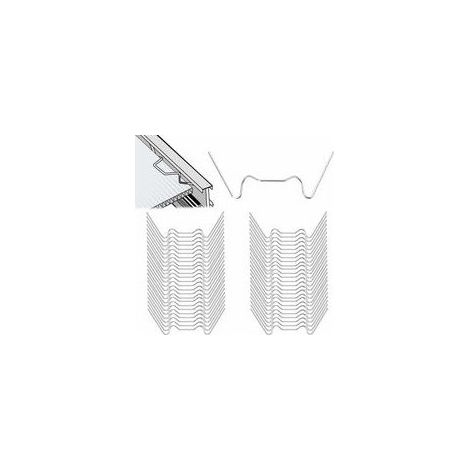 Clips de Vitrage pour Serre,125 pcs W Serre Pinces en Acier Inoxydable Serre Vitrage Clips Clips en Verre pour Serre Jardin,Serre Verre Accessoires Serre,pour Fixation de Serre (1/5)