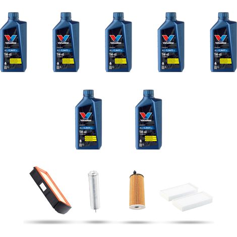 Kit tagliando 4 FILTRI e 7L OLIO compatibile con Bmw serie 7 (F01, F02) 730d 155kw dal 2011
