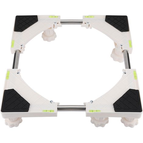 Support robuste réglable pour machine à laver et réfrigérateur, pieds de 2,4 mètres, support de socle lourd (1/5)